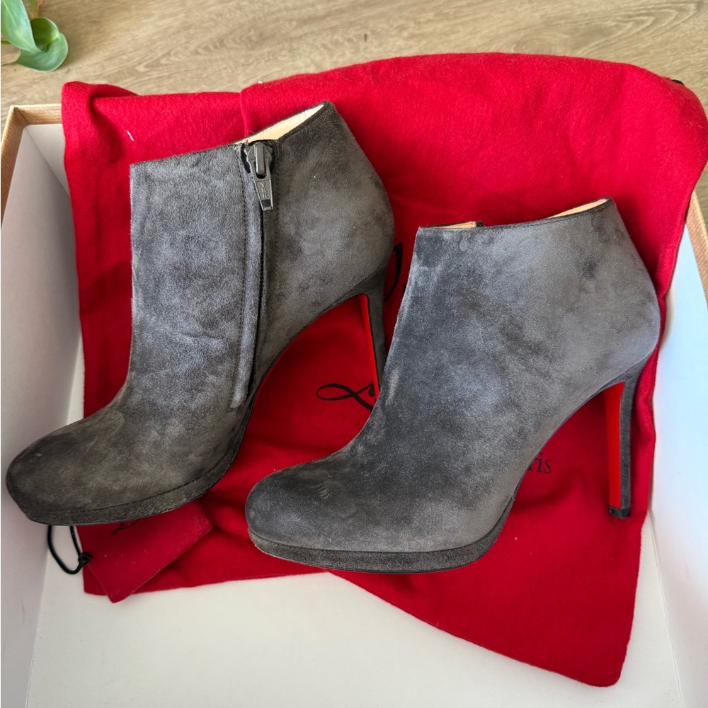 Christian Louboutin Suede Booties